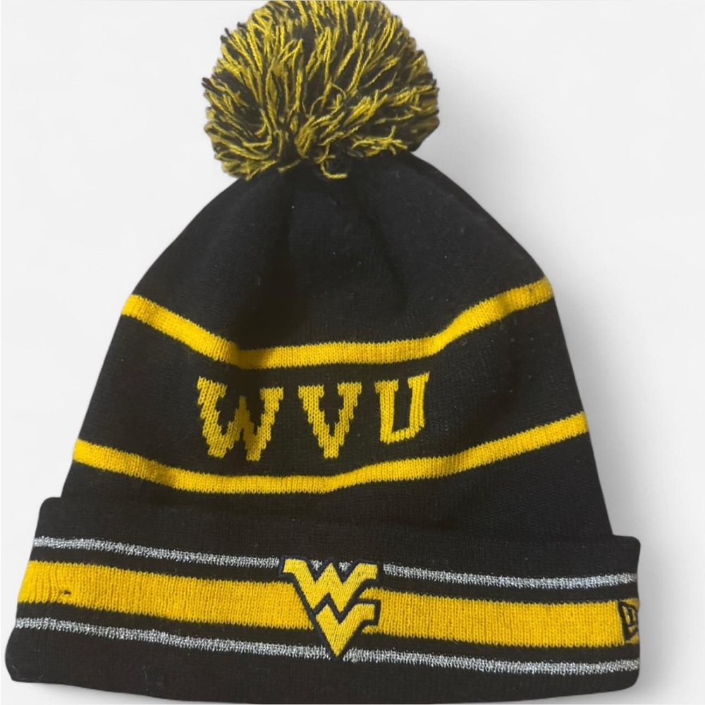 WVU x PINK Knit Pom Beanie